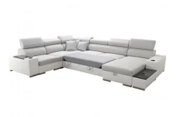 Perseo Divanbäddsoffa 358x282x95 cm LED-belysning