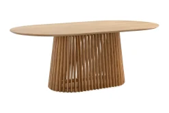 Peyra Matbord 200 cm Oval med 6 Sawako Stolar