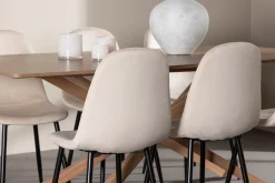 Piazza Matgrupp 180 cm Rektangulär med 6 Polar stolar