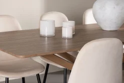 Piazza Matgrupp 180 cm Rektangulär med 6 Polar stolar