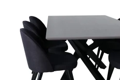 Piazza Matgrupp 180 cm Rektangulär med 6 Velvet stolar