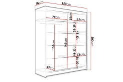 Pickering Garderob 150x200 cm