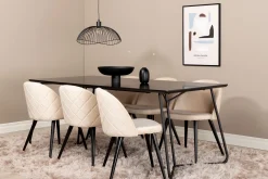Pipi Matgrupp 190 cm inkl 6 Velvets Stolar