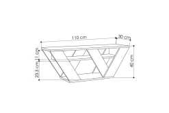 Pipralla Tv-bänk 110 cm
