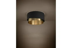 Plafond Eglo Manderline Svart/Mässing