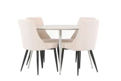 Plaza Matgrupp 120 cm Rund med 4 Leone stolar