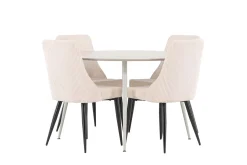 Plaza Matgrupp 120 cm Rund med 4 Leone stolar