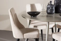 Plaza Matgrupp 120 cm Rund med 4 Leone stolar