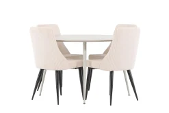 Plaza Matgrupp 120 cm Rund med 4 Leone stolar