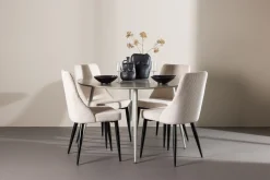 Plaza Matgrupp 120 cm Rund med 4 Leone stolar