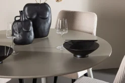 Plaza Matgrupp 120 cm Rund med 4 Leone stolar