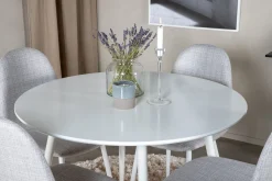 Plaza Matgrupp 100 cm Rund med 4 Polar stolar
