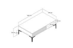 Poko Soffbord 105x32,6x105 cm