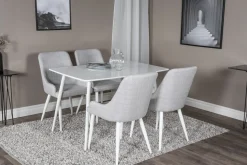 Polar Matgrupp 120 cm Rektangulär med 4 Plaza stolar