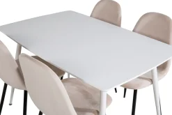 Polar Matgrupp 120 cm Rektangulär med 4 Polar stolar