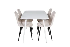 Polar Matgrupp 120 cm Rektangulär med 4 Polar stolar