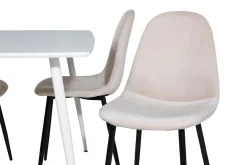 Polar Matgrupp 120 cm Rektangulär med 4 Polar stolar