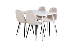 Polar Matgrupp 120 cm Rektangulär med 4 Polar stolar