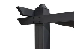 Porto Pergola 3x3 m i aluminium med tak för solskydd