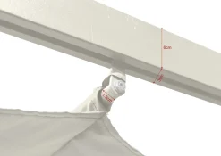 Porto Stor Pergola 4x3 m i aluminium med tak