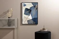 Poster Blue Swirl 30x40 cm