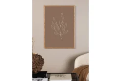 Poster Drawed leaf 50x70 cm