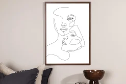 Poster Faces 21x30 cm