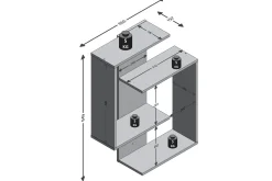 Prabhat Vägghylla 44 cm