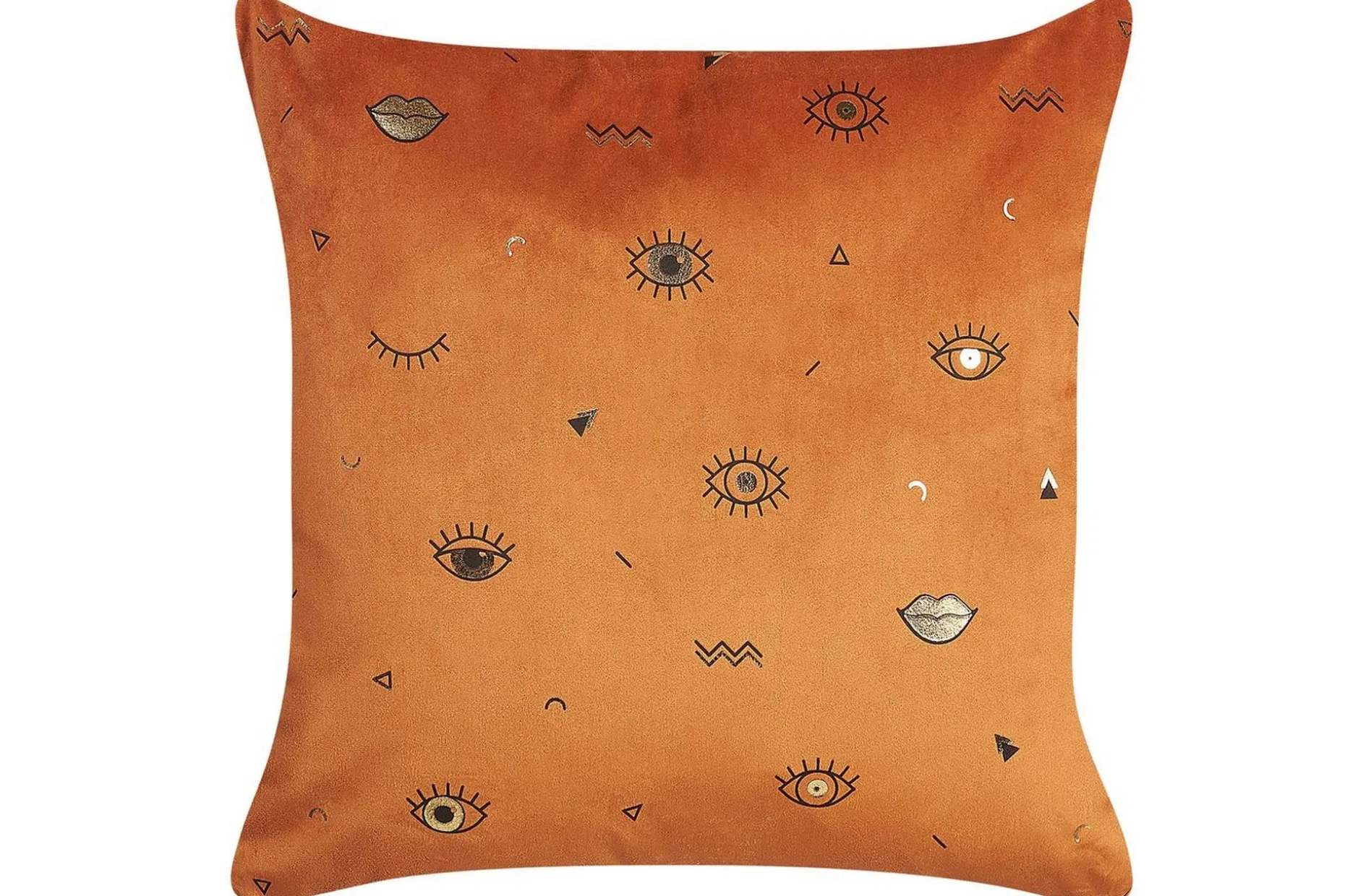 Prydnadskuddar Aeonium set om 2 Orange/svart