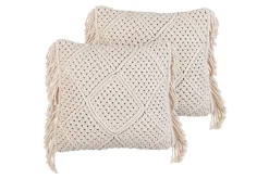 Prydnadskuddar Besham set om 2 Beige
