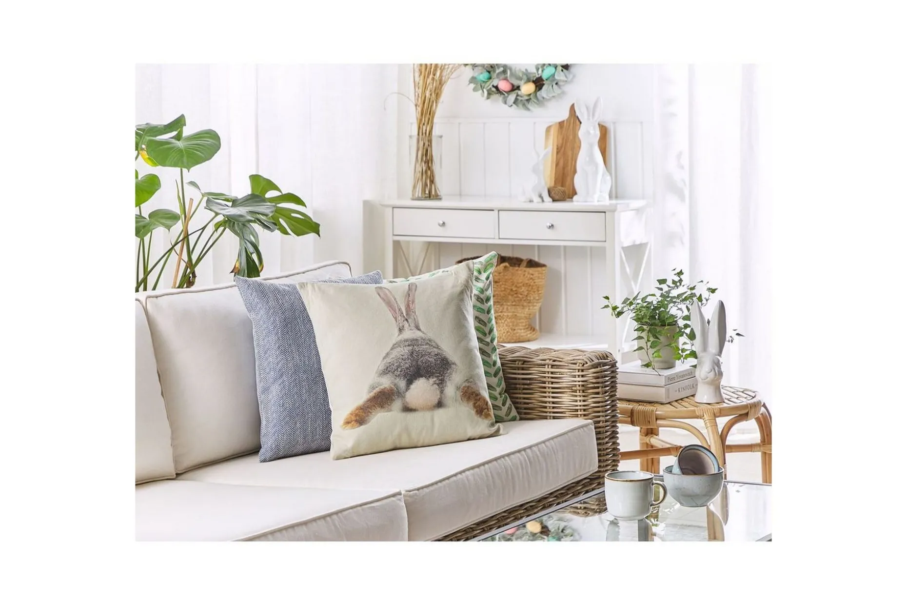 Prydnadskuddar Buxus set om 2