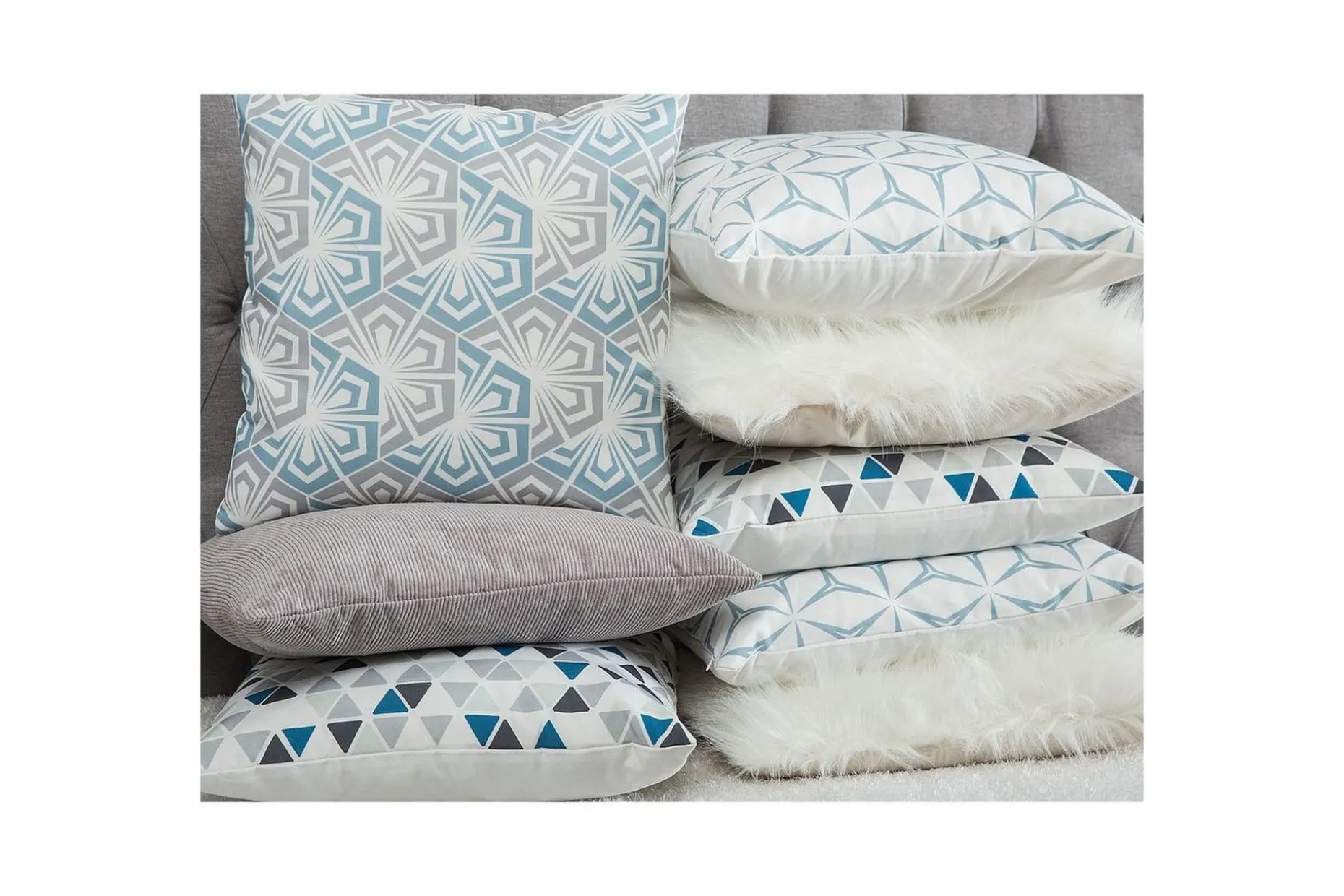 Prydnadskuddar Daisy set om 2 Beige