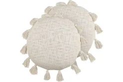 Prydnadskuddar Madia set om 2 Beige