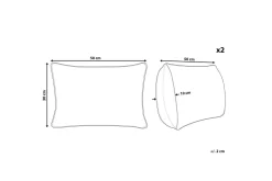 Prydnadskuddar Melampodium set om 2