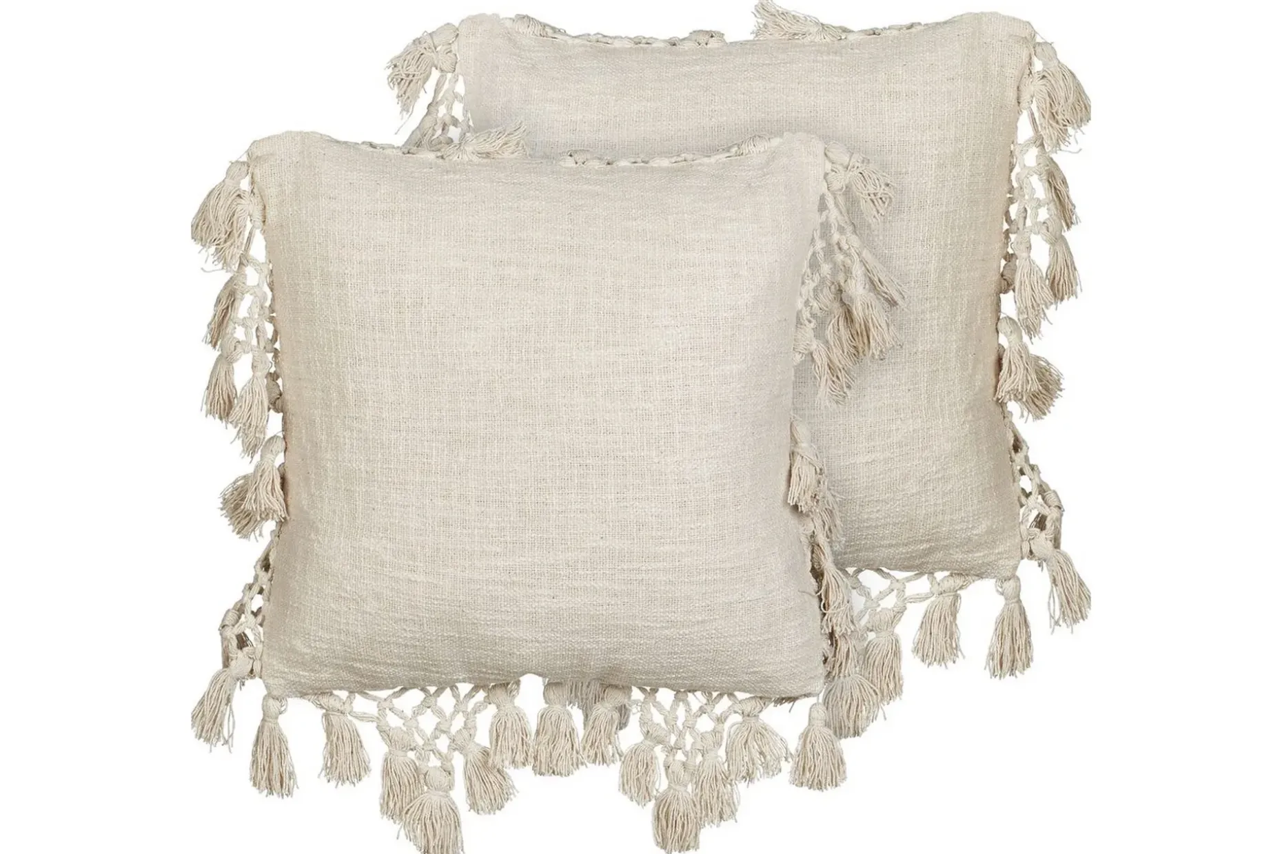 Prydnadskuddar Olearia set om 2 Beige