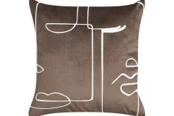 Prydnadskuddar Philodendron set om 2 Brun/Vit