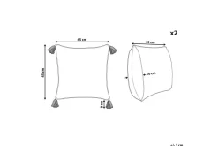Prydnadskuddar Syringa set om 2
