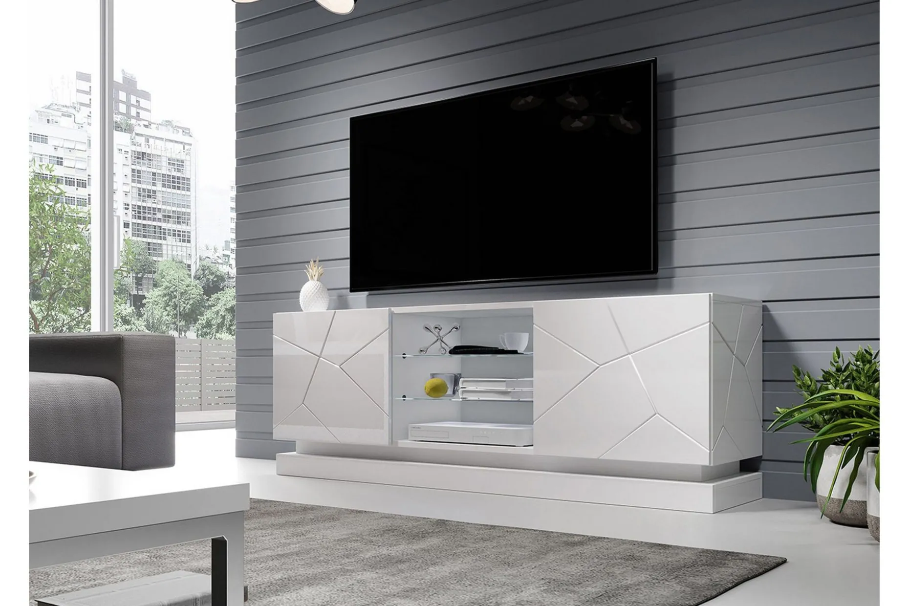 Qiu TV-bänk 40x160 cm