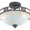 Quinta Plafond 3L E27 rustik