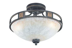 Quinta Plafond 3L E27 rustik