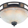 Quinta Plafond 2L E27 rustik
