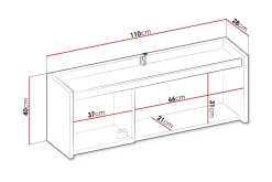 Rathmore Vägghylla 110x28 cm