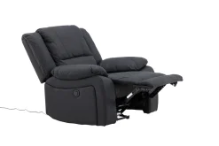 Reclinerfåtölj Comfort Living Singapore Reclinerfåtölj Svart Black