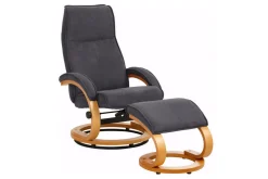 Reclinerfåtölj Loft24 Pasha Reclinerfåtölj Microfiber Grå