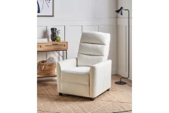 Reclinerfåtölj Sande Vit/Svart