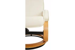 Recliner|Ottoman Paprika Cream Genuine Läder |Bokf