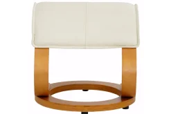 Recliner|Ottoman Paprika Cream Genuine Läder |Bokf