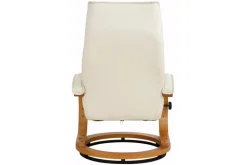 Recliner|Ottoman Paprika Cream Genuine Läder |Bokf