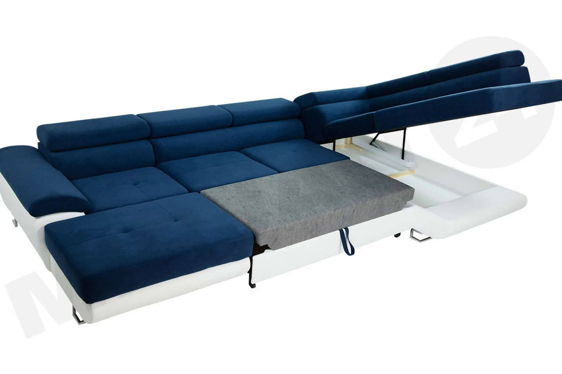 Reginia Bäddsoffa m. Divan och Schäslong Förvaring 4-sits