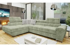 Reginia 4-sits Hörnbäddsoffa Light green